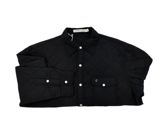 CRIQUET-Quilted Shacket-Black