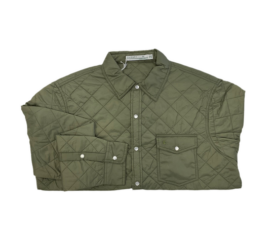 CRIQUET-Quilted Shacket-Olive