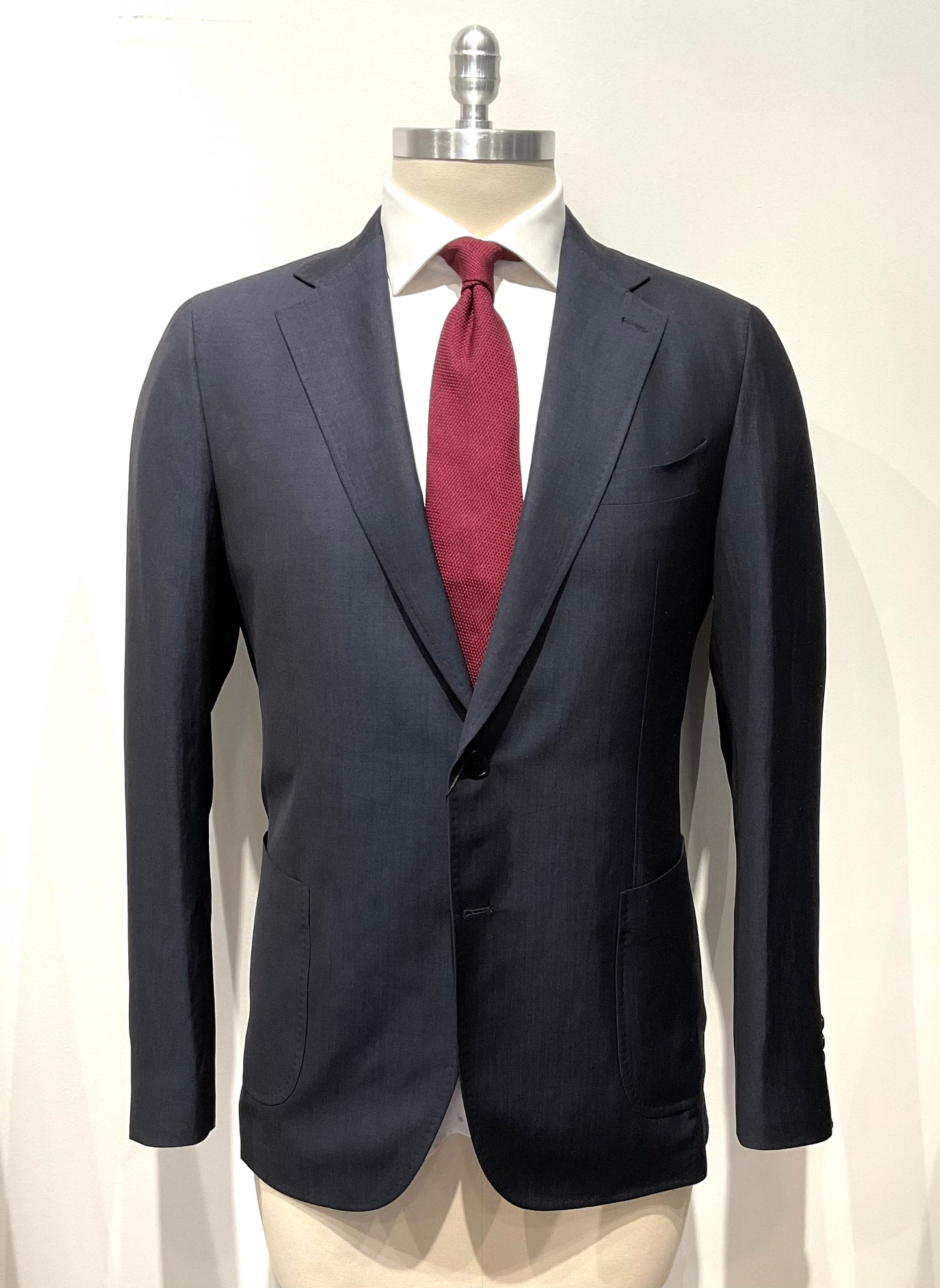 Suit-Navy linen blend-22712