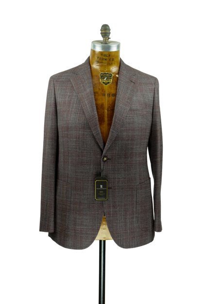 Jacket-Brown/Pink Plaid-30918
