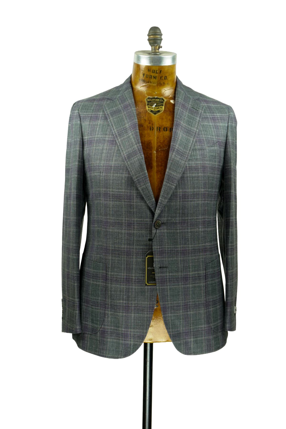 Jacket-Grey w/ Purple Windowpane-02007